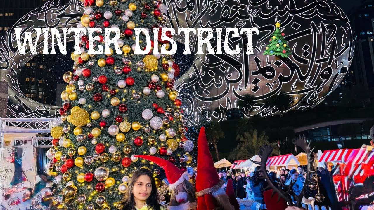 Winter District Jumeirah Emirates Tower 2025✨| Most Beautiful Free Christmas Market in Dubai 🎄