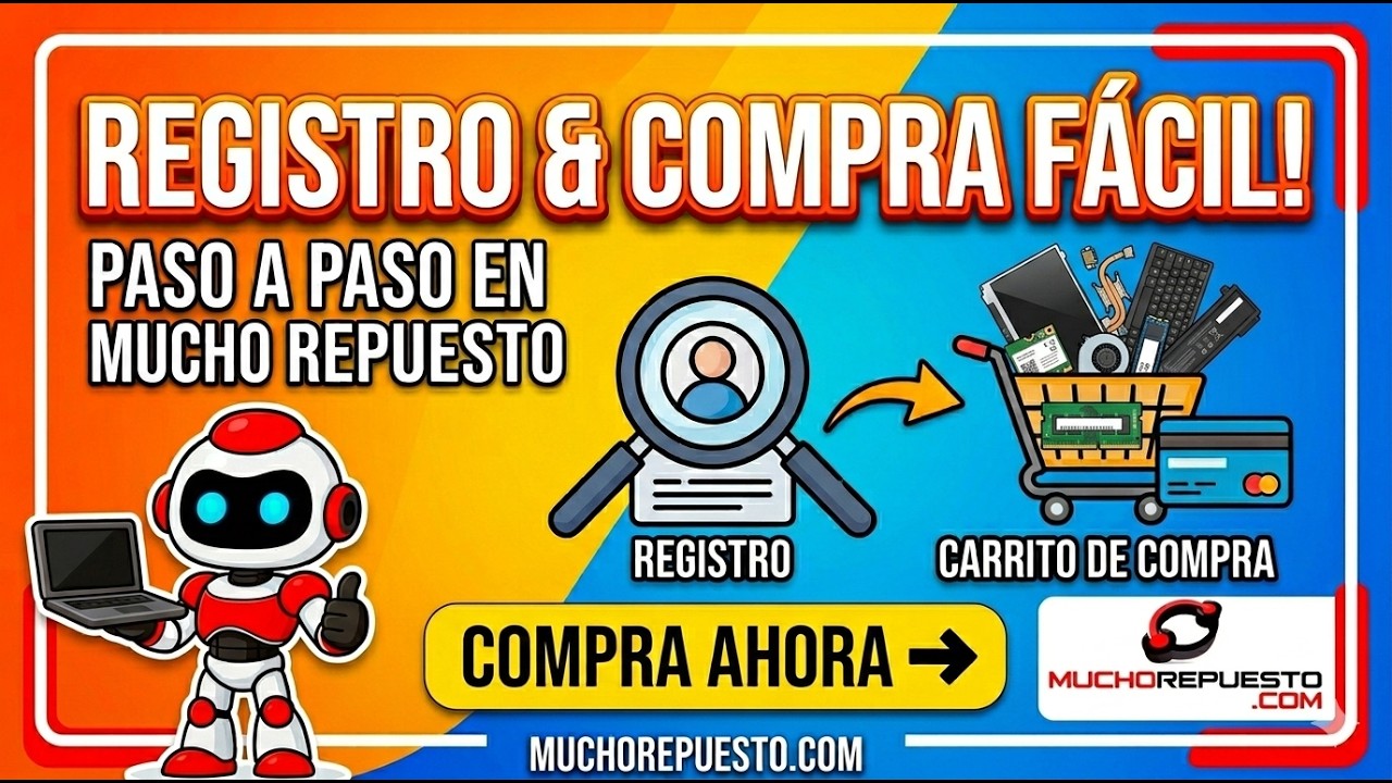 Proceso de registro y compra en MuchoRepuesto.com