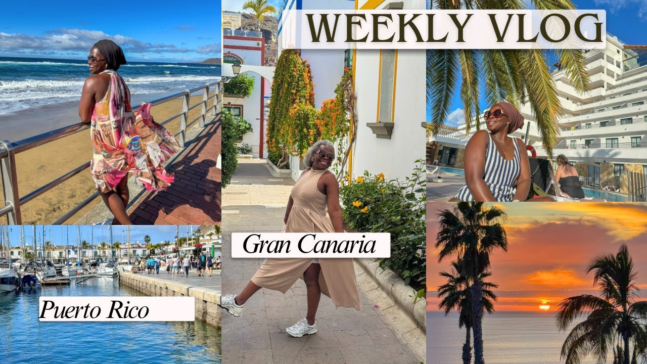 A Weekly Vlog in Puerto Rico Gran Canaria Spain/ Where to go in winter time