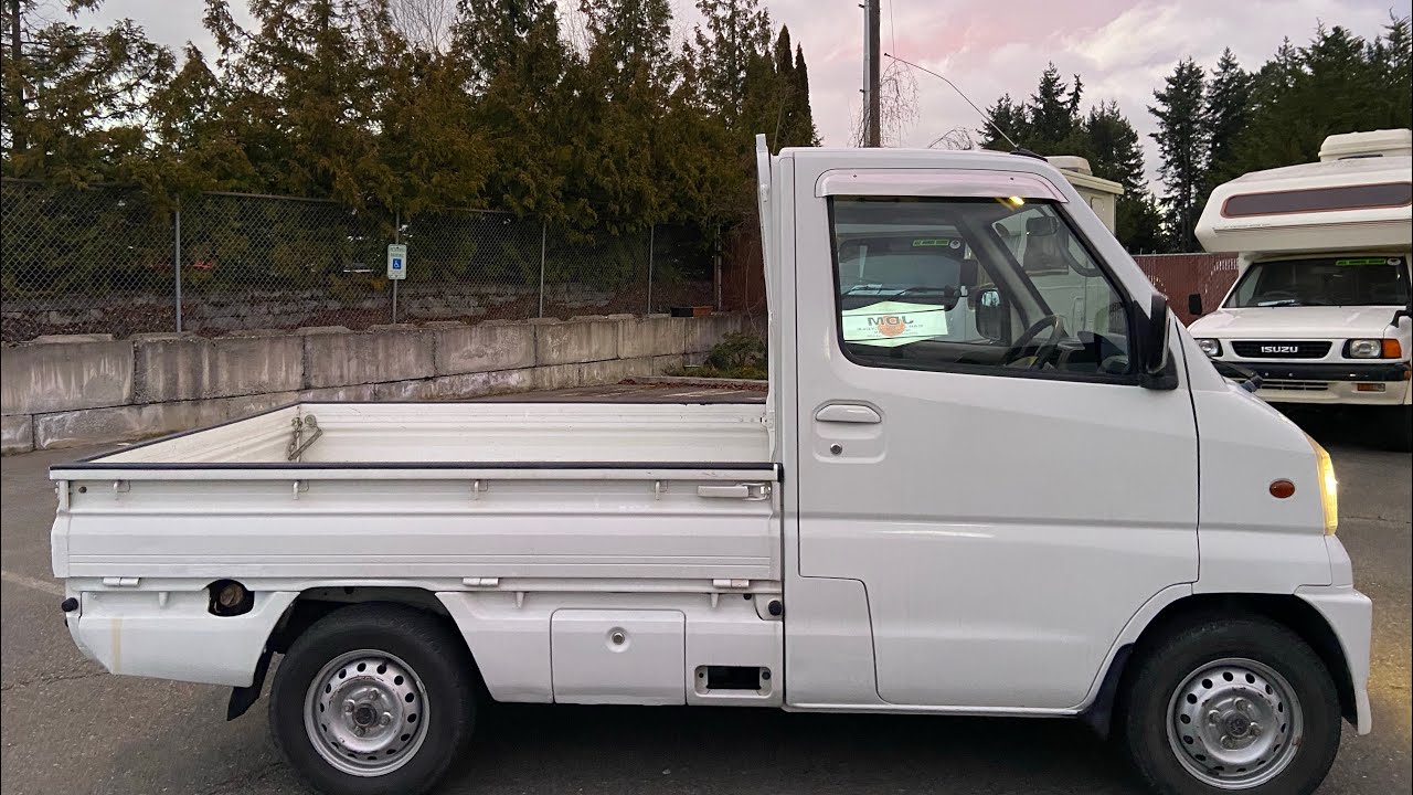 Rare 2000 Mitsubishi Minicab Kei truck Aero TL 4 speed automatic 4WD Hi Lo AC PS U62T EFI 