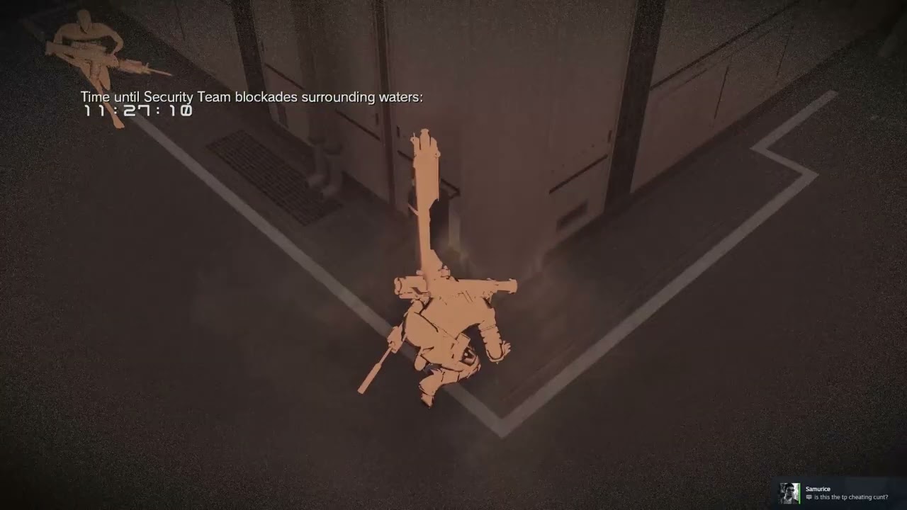 MGSV FOB: Defense against teleporting cheater 'intruder' (technical win)