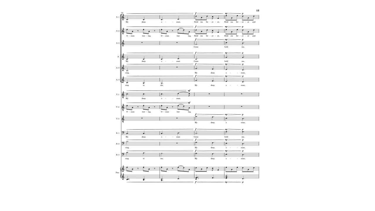 Where Does Your Body End for SATB Choir (performance by 18th St. Singers)