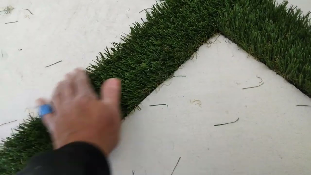grama artificial en concreto parte 2