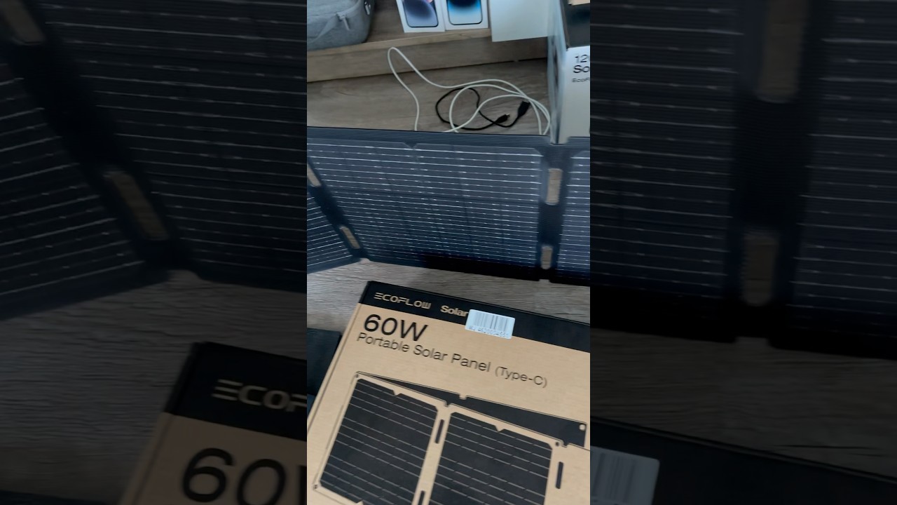 Ecoflow portable solar panel 60W type-c #ecoflow #solarpanel #outdoor