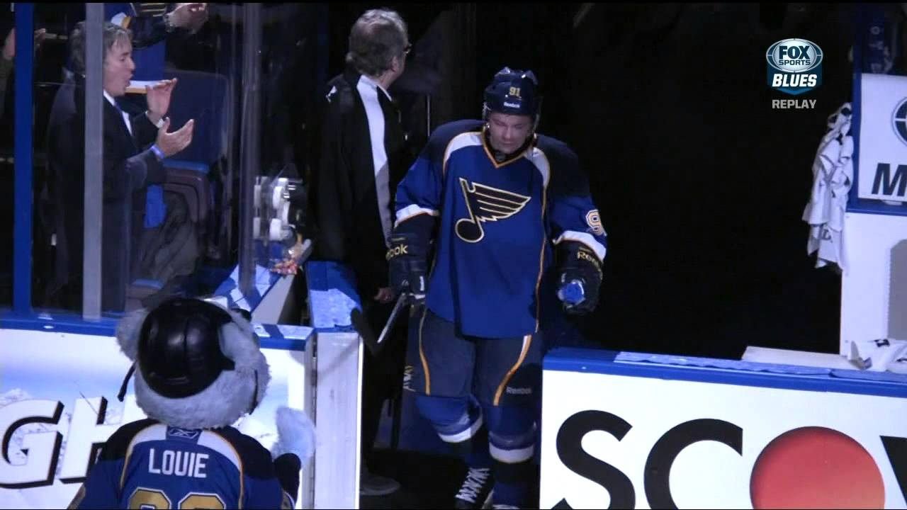 Alexander Steen wrist shot goal 3rd OT. 4-3 Chicago Blackhawks vs St. Louis Blues 4/17/14 NHL