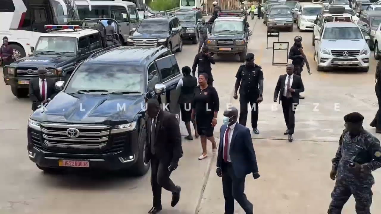 Speaker Among and Lop Joel Ssenyonyi arrives at parliament ahead UPDF amendment bill