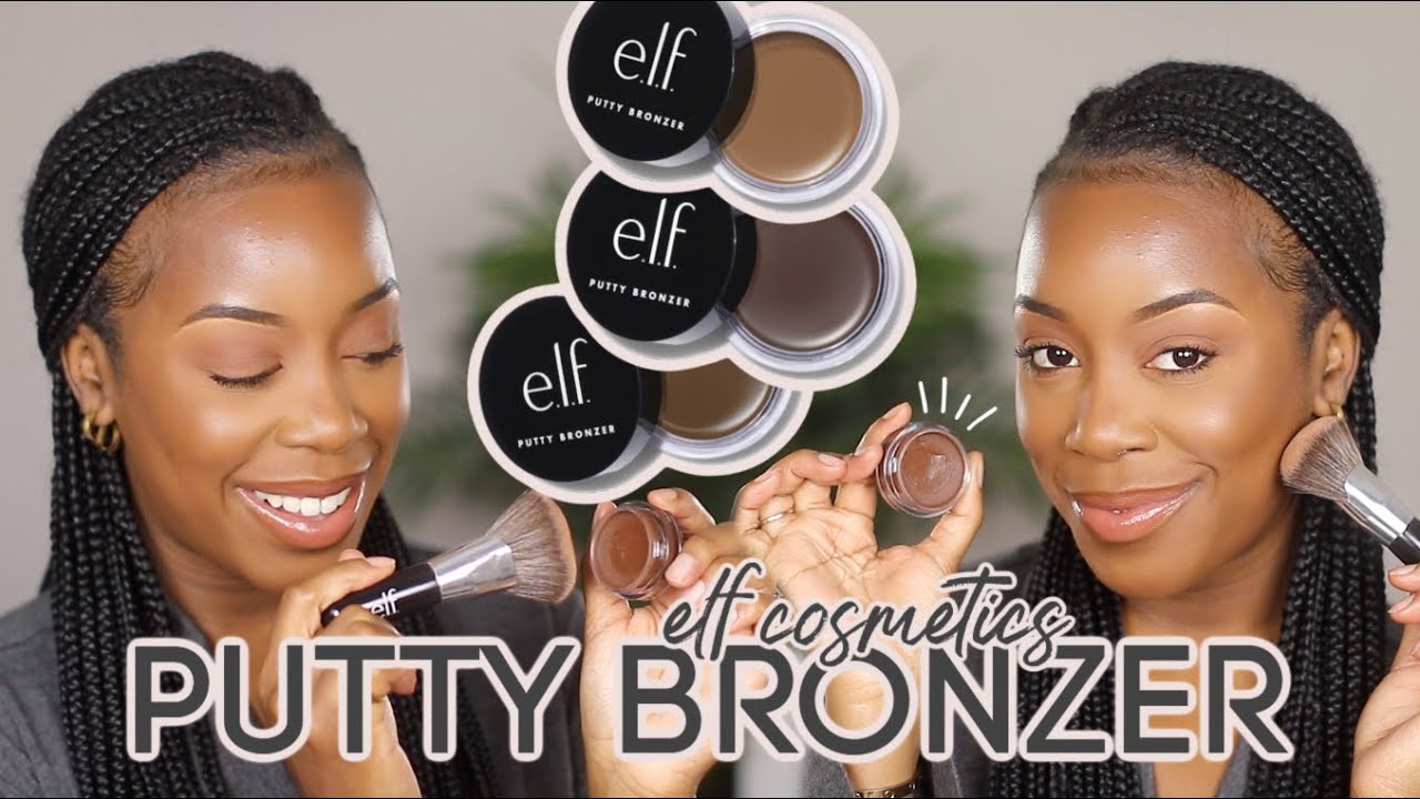 ELF GAVE US NON-ASHY BRONZERS! | ELF COSMETICS PUTTY BRONZER *3 SHADES SWATCHED* | Andrea Renee