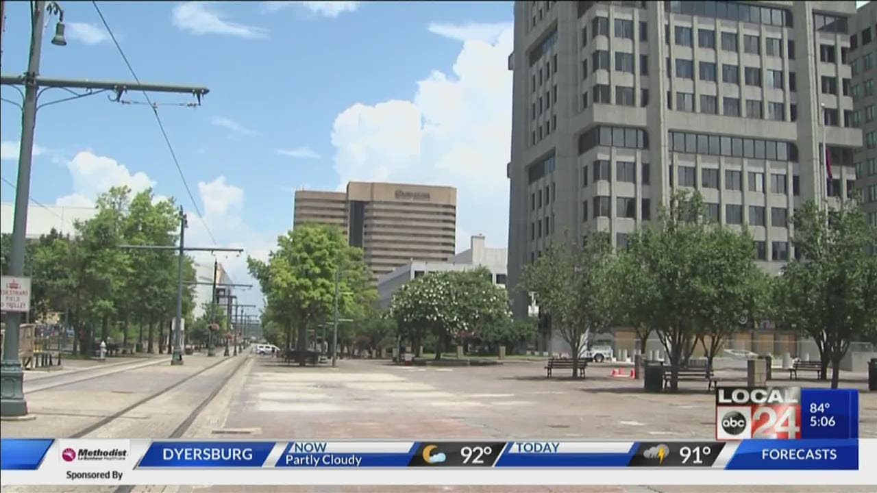 Downtown Memphis construction - some of it is on schedule, some is not