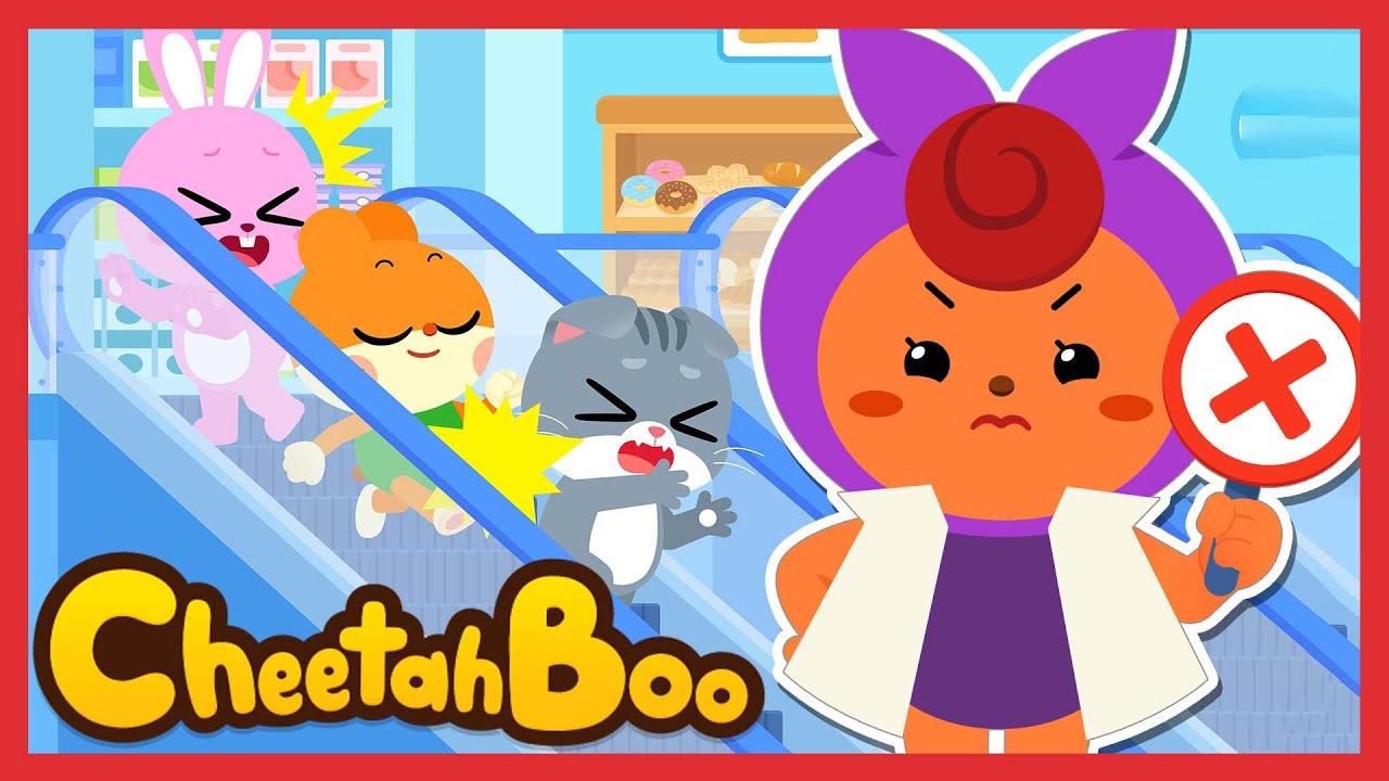 [🎉NEW] Watch out! Escalator Safety Song | Safety Tip songs | Nursery rhymes & Kids Songs #Cheetahboo
