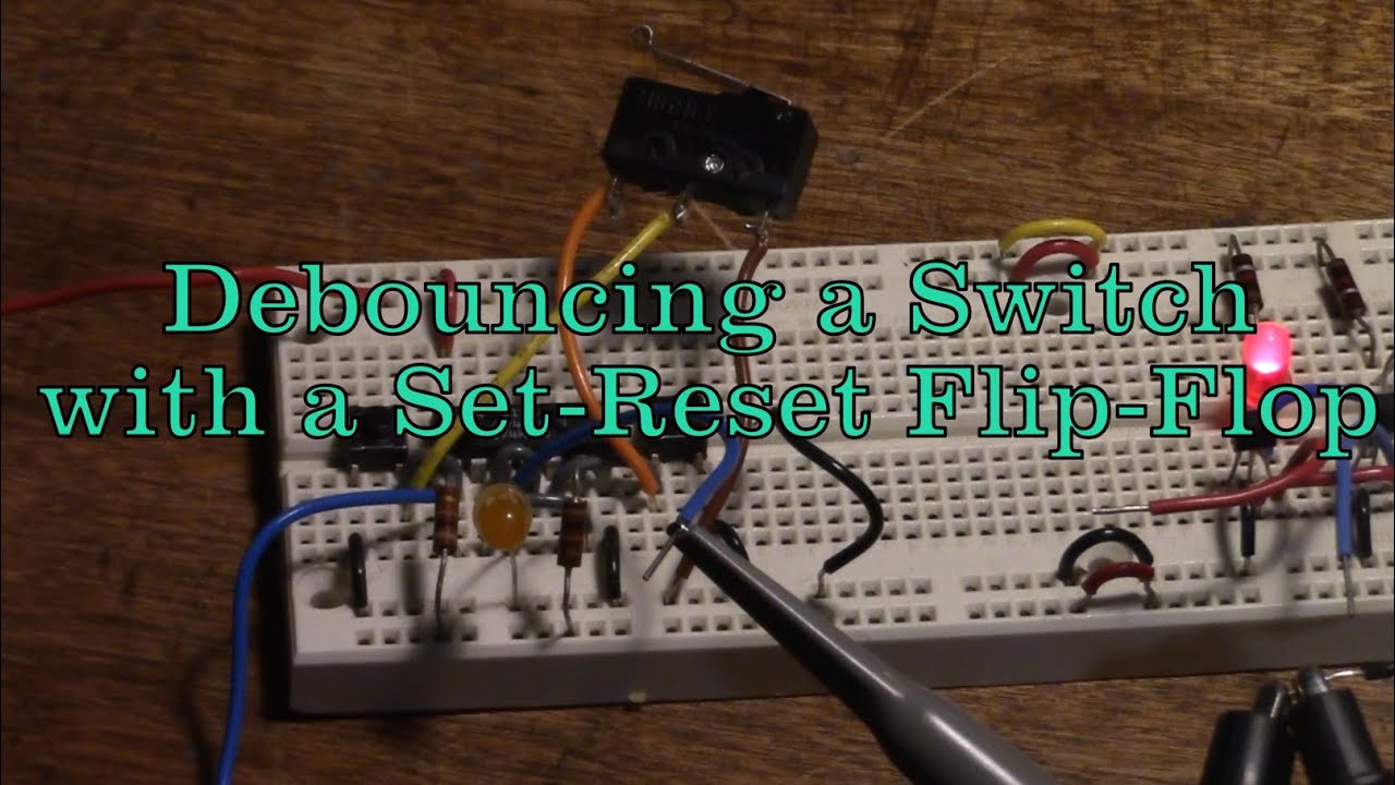 16N.1.3 Debouncing a Switch with a Set Reset Flip Flop