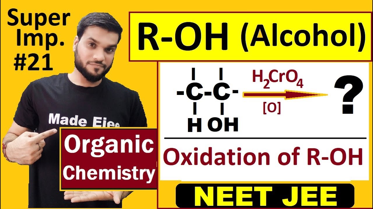 Oxidation of R-OH || Alcohol Phenol Ether | 12th Organic | NEET JEE AIIMS