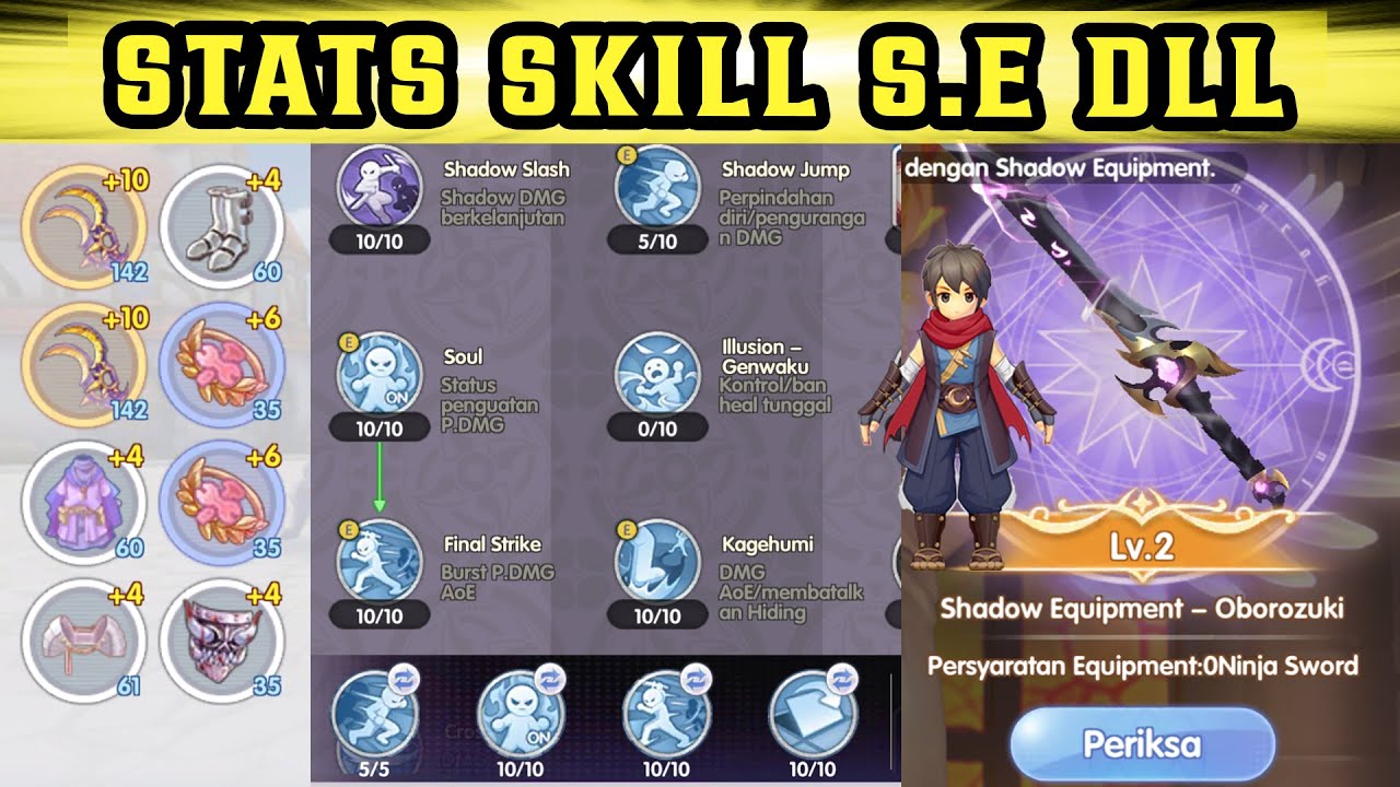 ROX - NINJA BUILD LENGKAP F2P/LOWSPENDER