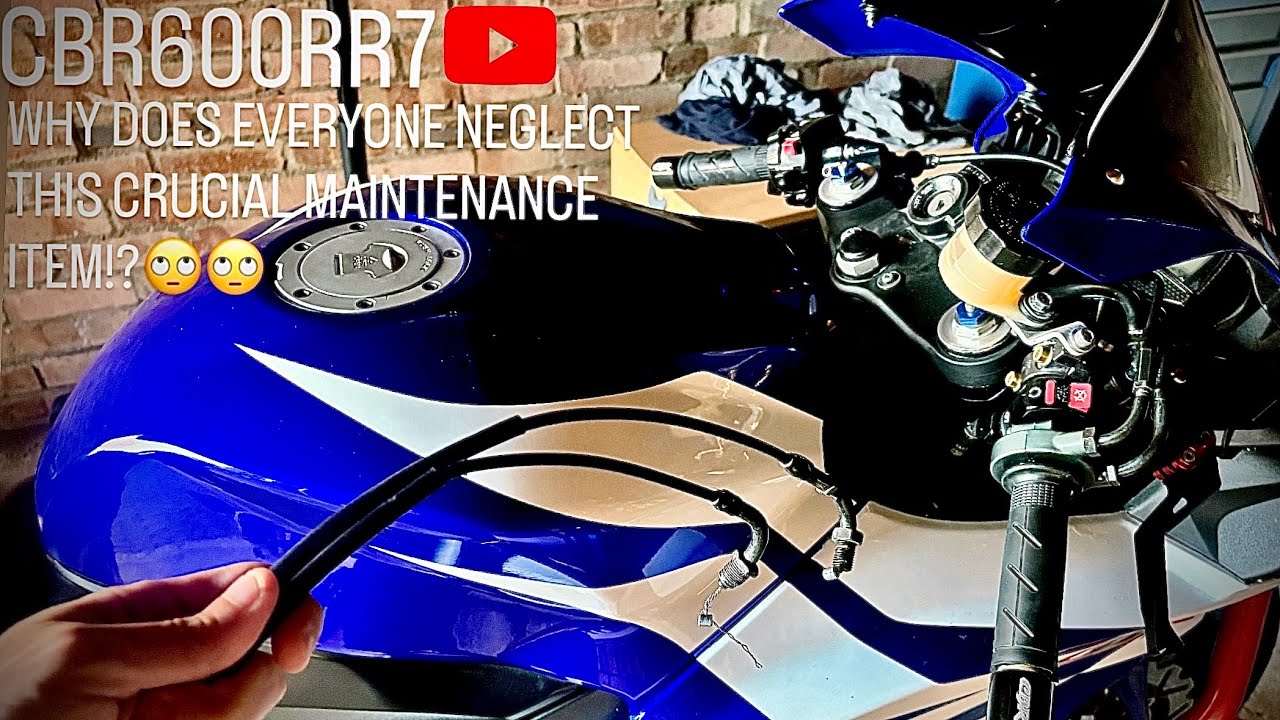 CBR600RR MOTORCYCLE MAINTENANCE - THROTTLE AND CLUTCH CABLE