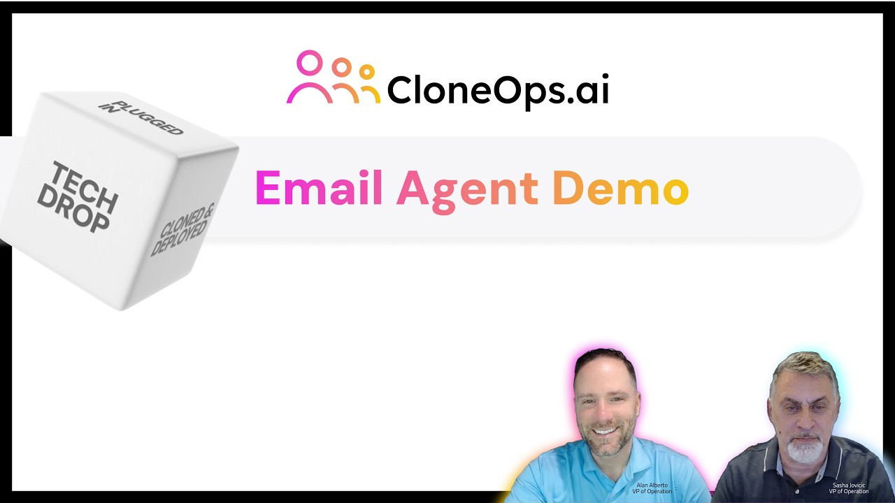 CloneOps ai Video Series | Tech Drop Inside the CloneOps Email Agent with CTO Sascha