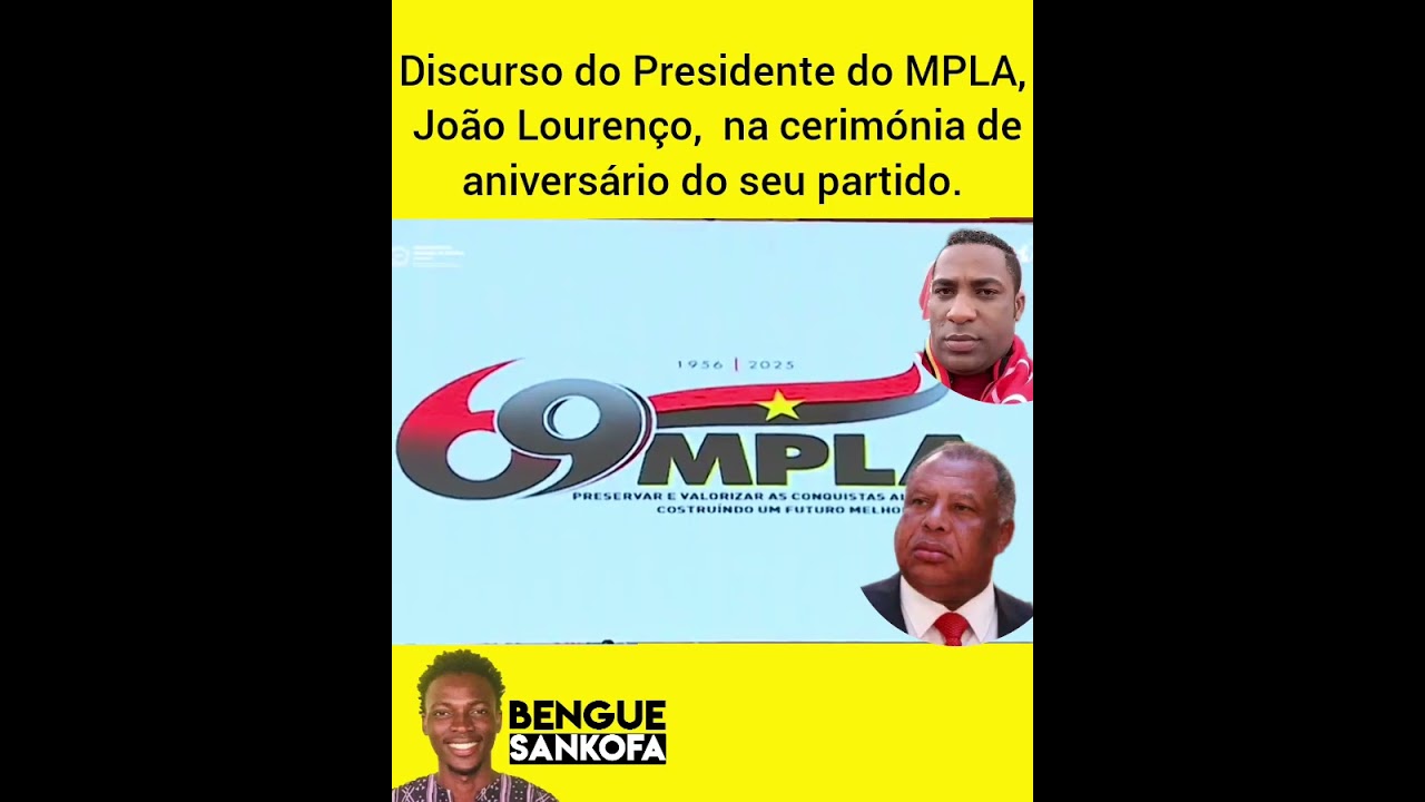 Discurso do Presidente João Lourenço na cerimónia de aniversário do partido MPLA 