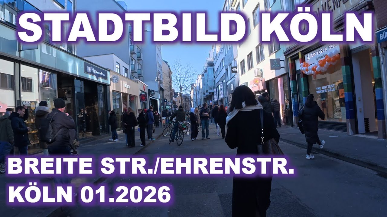 KÖLN Walk: Breite Straße & Ehrenstraße | No Comment ASMR 4K