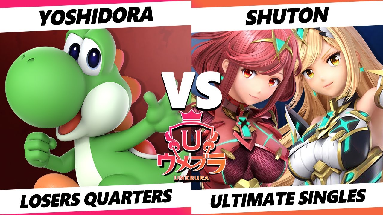 Umebura 9 Losers Quarters - Yoshidora (Yoshi) Vs. Shuton (Pyra Mythra) SSBU Ultimate Tournament