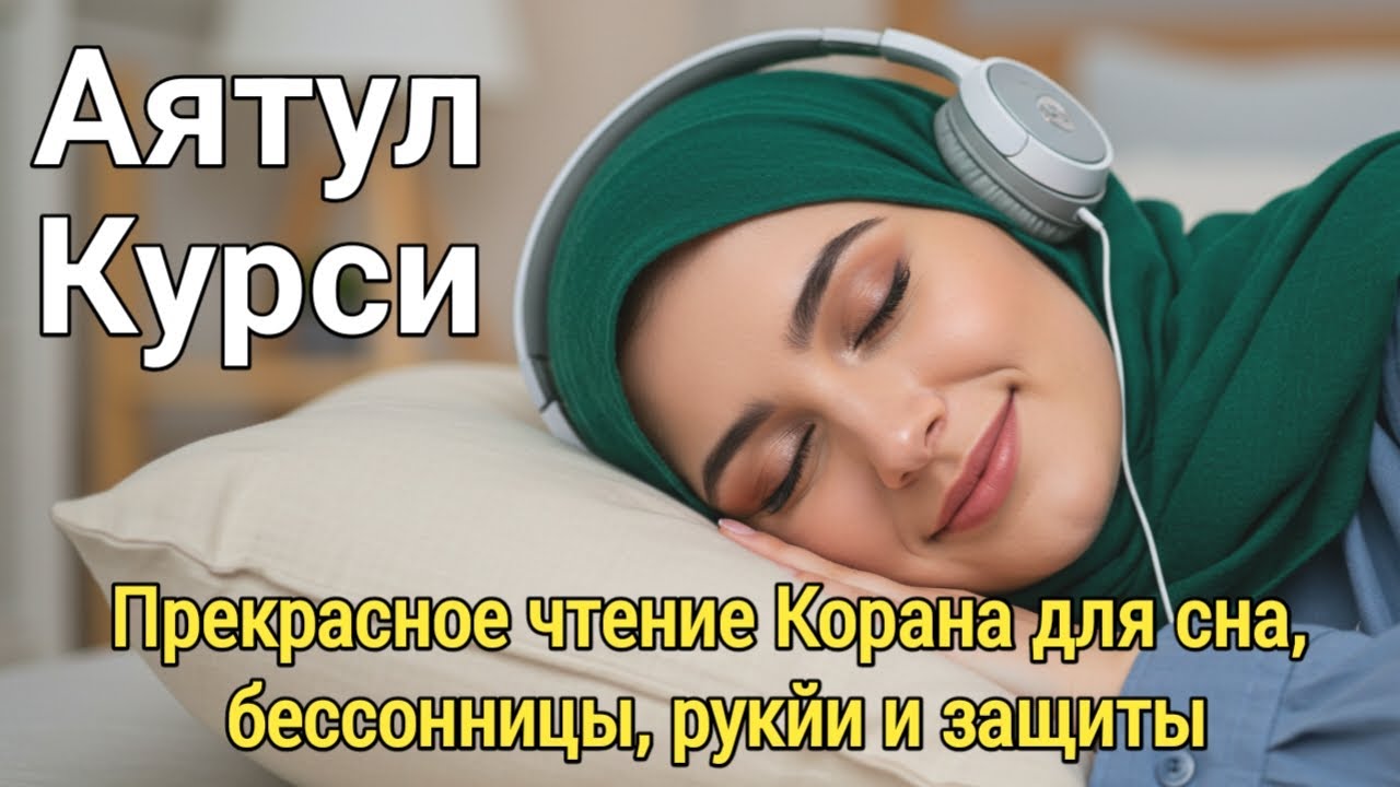 Мощное чтение Аят аль-Курси  для  глубокого расслабления и защиты от злых сил