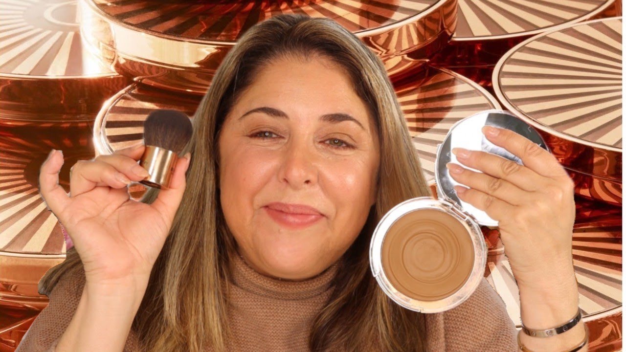 NEW Charlotte Tilbury Beautiful Skin Sun Kissed Glow Cream Bronzer and Brush!