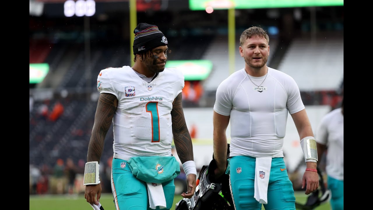 TUA TIME IS OVER AS MIKE MCDANIEL BENCH TUA TAGOVAILOA FOR QUINN EWERS SUNDAY VS CINCINNATI BENGALS