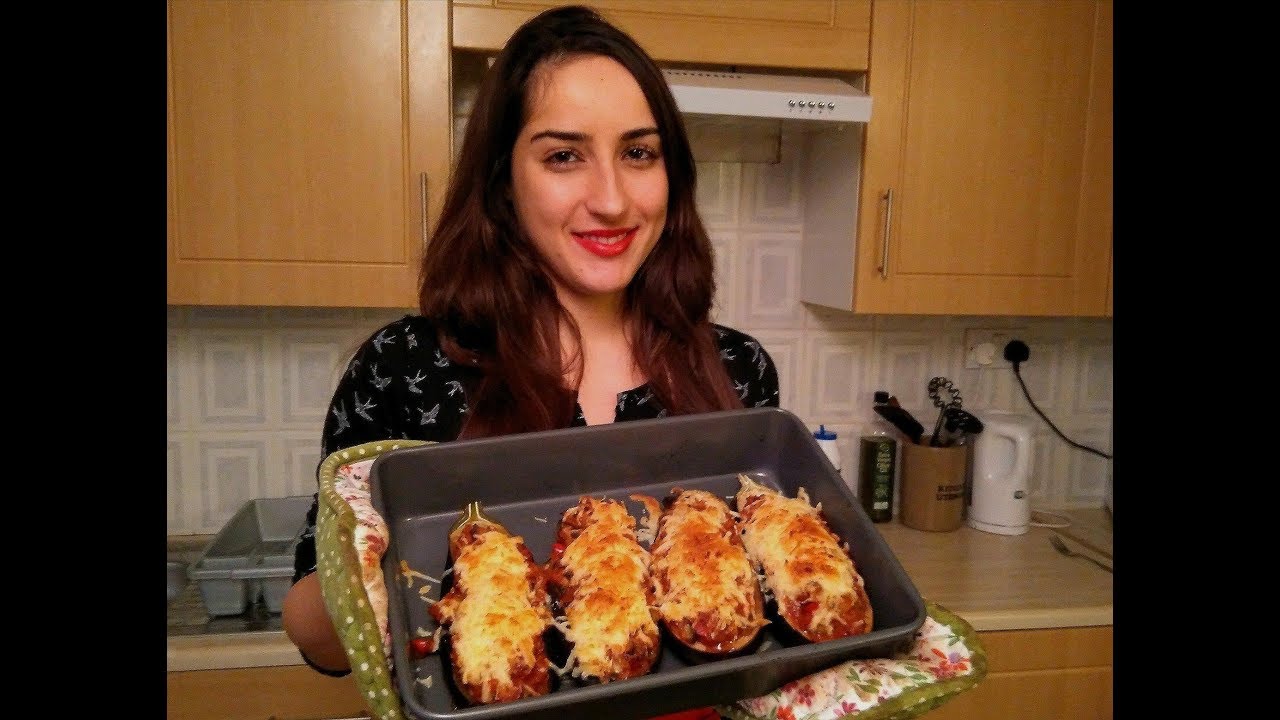 VEGETABLE STUFFED AUBERGINE /EGGPLANT/Spanish recipes with Sofia