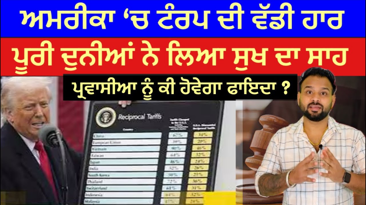 Trump ਨੂੰ Supreme Court ਤੋਂ ਵੱਡਾ ਝਟਕਾ? | Tariffs Illegal? | ਦੁਨੀਆ ਨੇ ਲਿਆ ਸੁੱਖ ਦਾ ਸਾਹ | USA News