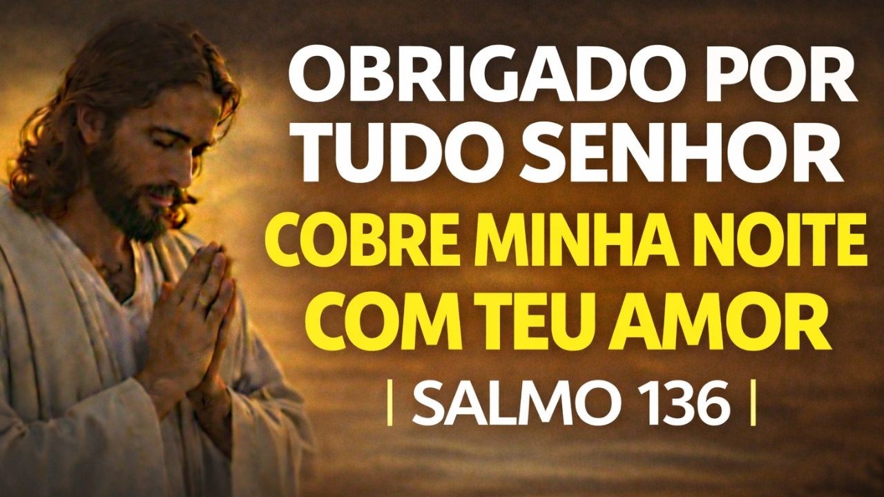 OBRIGADO SENHOR POR TUDO |  Cobre-me Com Teu Amor Esta Noite | SALMO 136