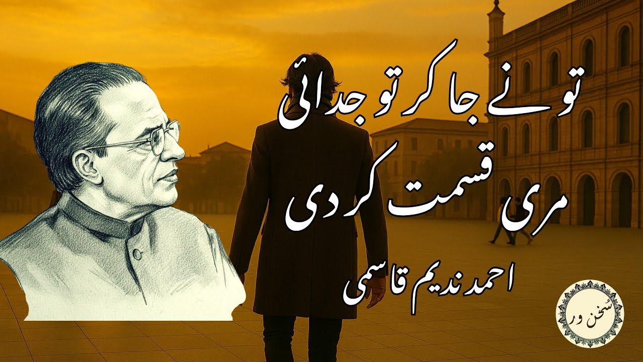 Jab tera hukam mila tark muhabat kar di | Ahmad Nadeem Qasmi | Ghazal | | #urdu #shayari