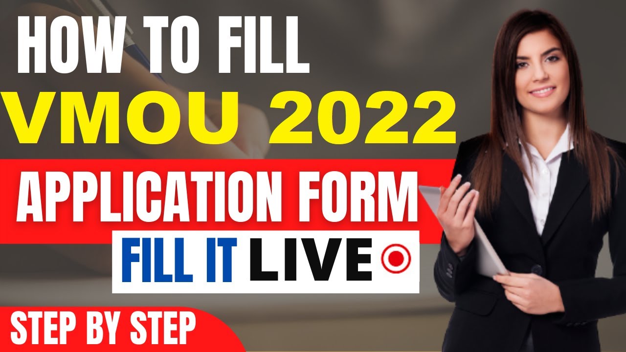 VMOU Admission 2022 Application Form (Released) - How To Fill VMOU 2022 Application By Official Link