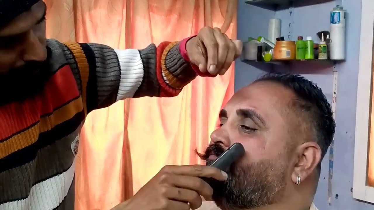 Mucha Set Karne Ka Tarika | दाढ़ी मूंछ सेट कैसे करे tutorial video | No Chemical @govindhairsalon