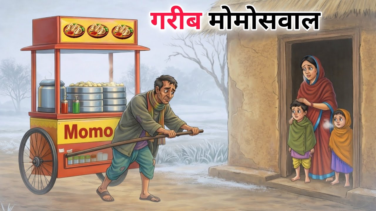 ठंड में गरीब के मोमोस | Stories in Hindi | Hindi Kahani | Moral Stories | Bedtime Stories
