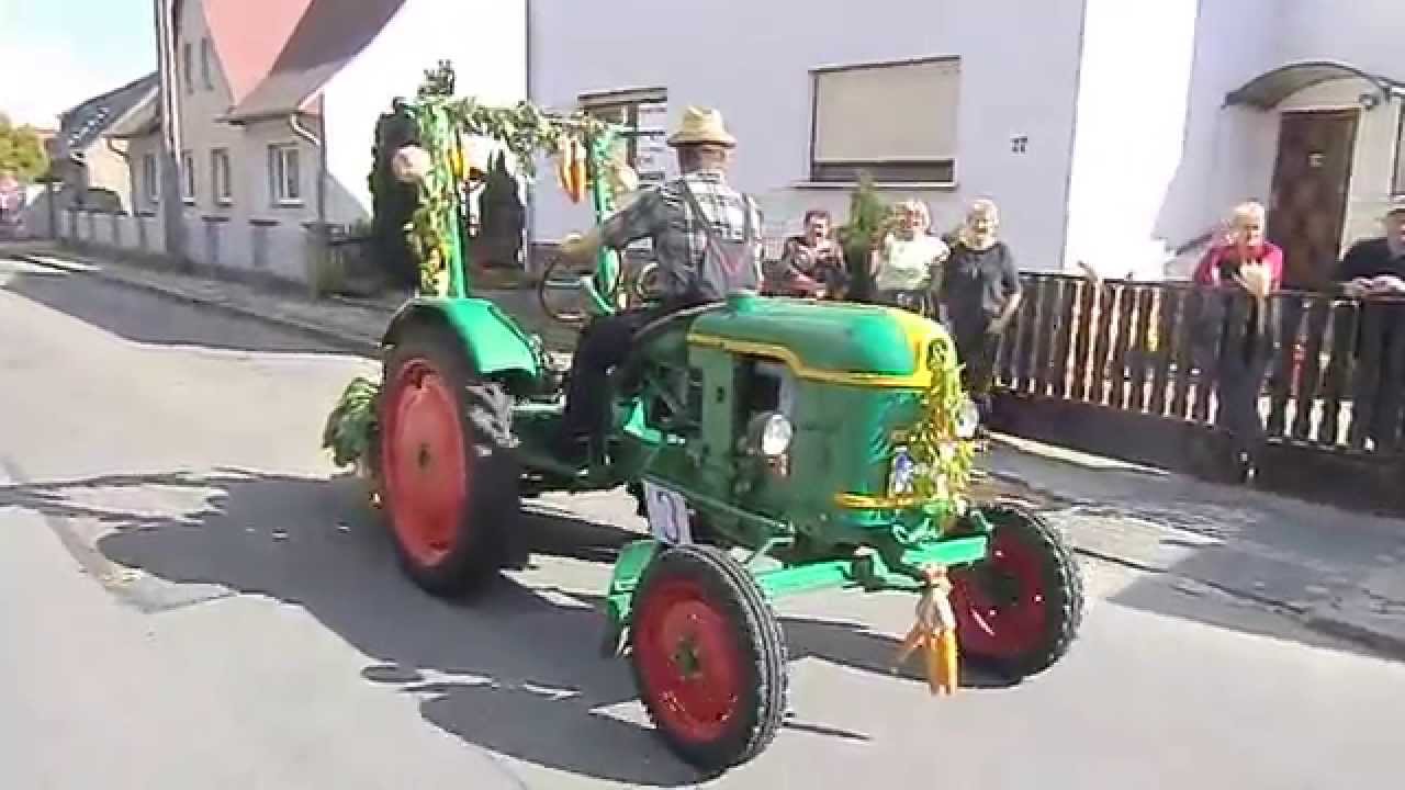 Deutz F1L612 beim Erntedankfest Gr&uuml;newalde LPG Krumme Furche