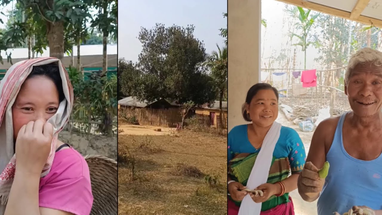 INDIA Assam Garo Village.