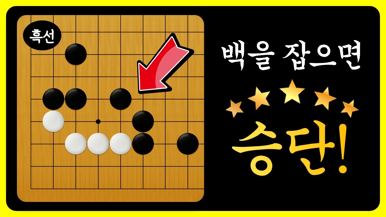 꼭 보세요! 기가막힌 묘수가 나옵니다. (흑선백사)