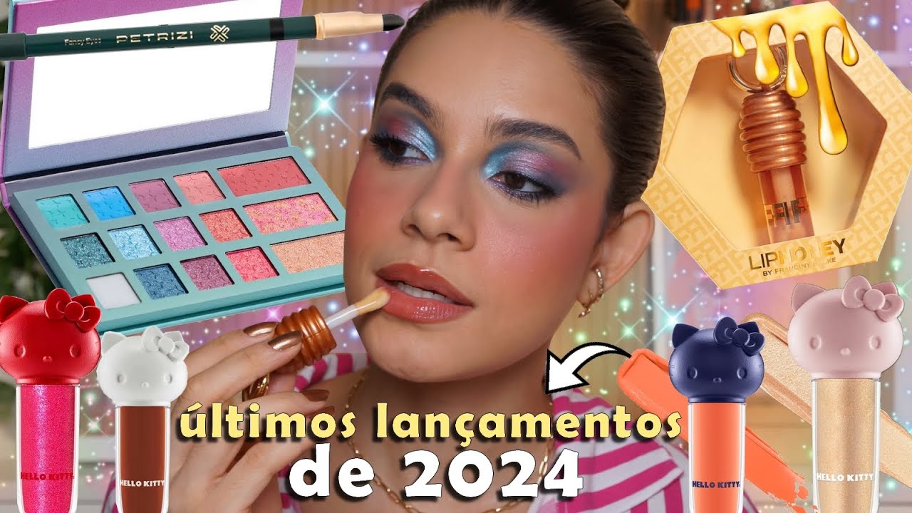 TESTANDO BT HELLO KITTY, GLOSS LIPHONEY da FRANCINE, NOVA PALETA “dos Sonhos” da QDB  e muito mais!