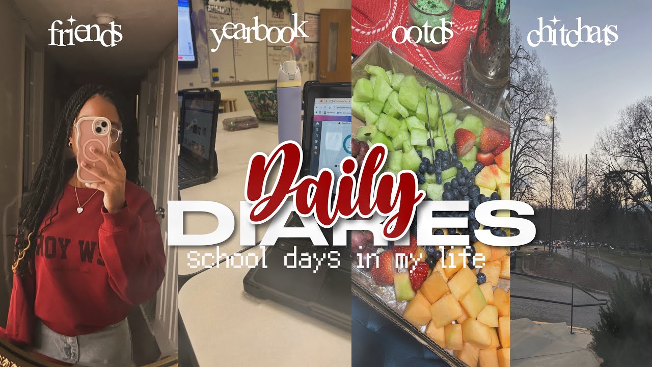 DAILY DIARIES: school days in my life ☆ chitchats, new clothes, yearbook, friends, productive, etc