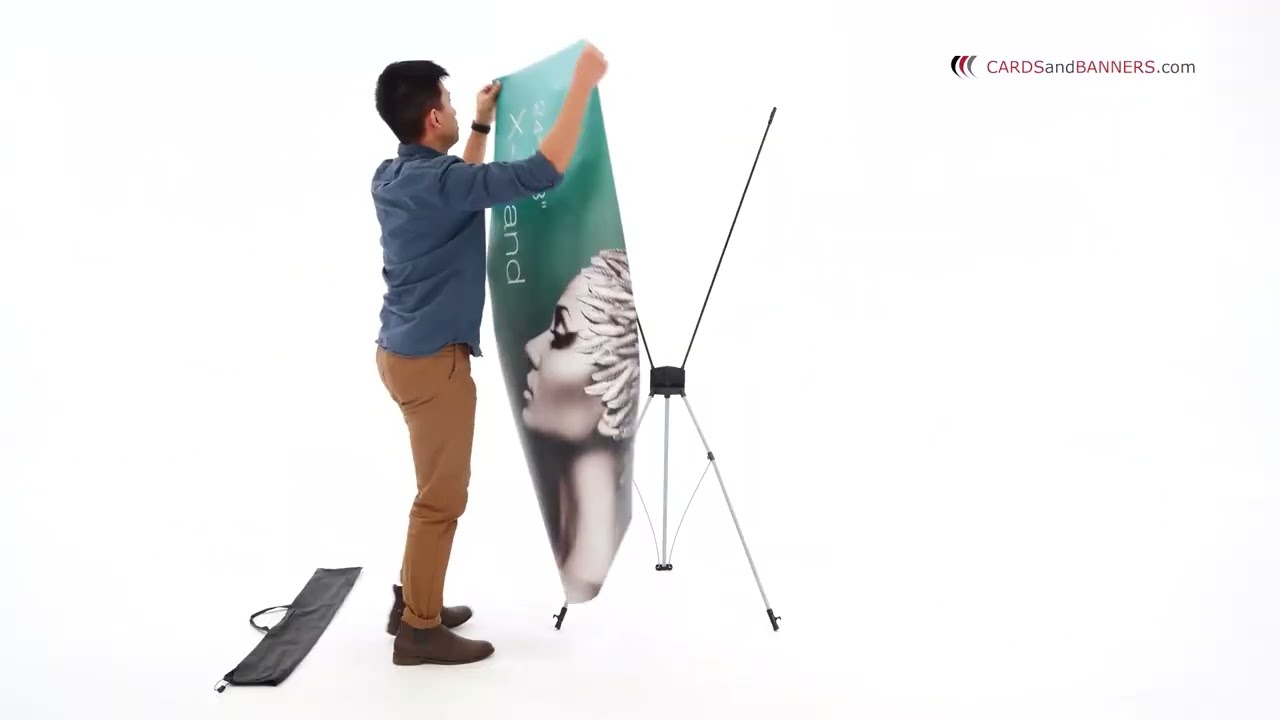 X stand 24x63 Set Up Guide | CARDSandBANNERS