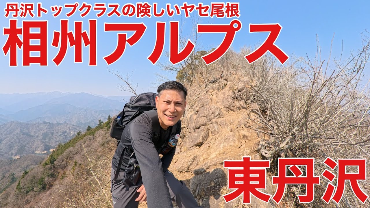 【険しいヤセ尾根】東丹沢にある相州アルプスが面白い⁉︎丹沢トップクラスの絶景と楽し険しいルートへ‼︎2025年版