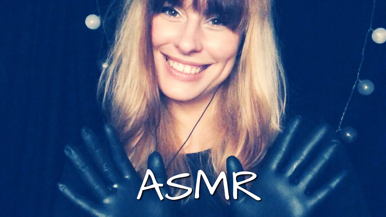 ASMR Relaxing Glove Sounds / schwarze Latexhandschuhe