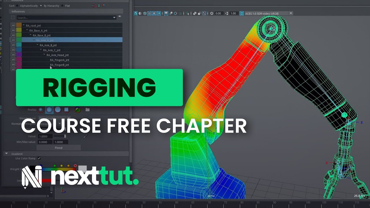 Rigging Course Free Chapter: Robot Arm Skinning