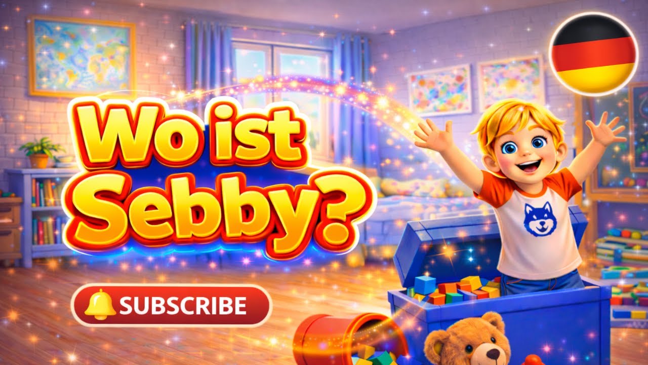 🏠 Wo ist Sebby? | Die Räume im Haus lernen für Kinder
