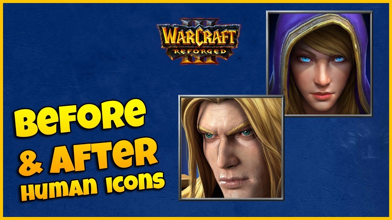 Reforged Human Icons  - Side by Side Comparision | Warcraft 3 Reforged Beta