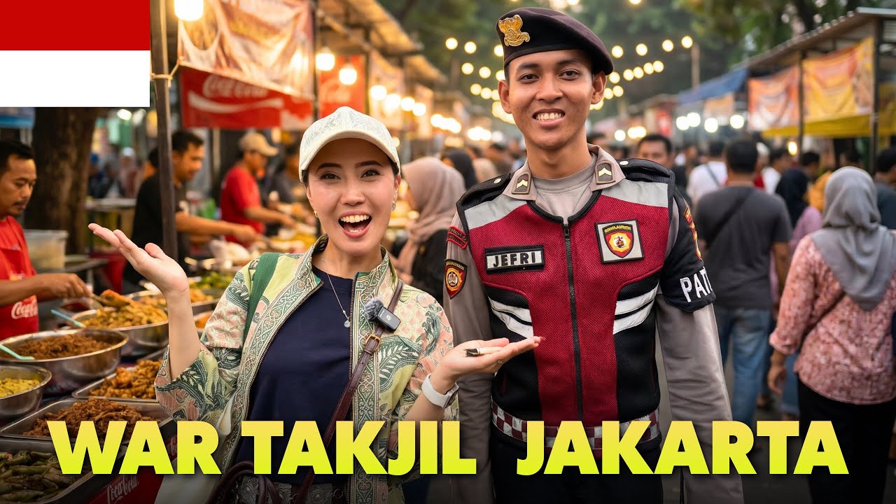 Jakarta’s CRAZIEST Ramadan Street Food Rush | Was NOT Ready for This 🇮🇩