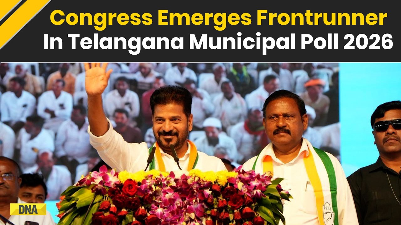 Telangana News: Congress Leads Big In Telangana Urban Body Elections 2026 | BJP Vs Congress