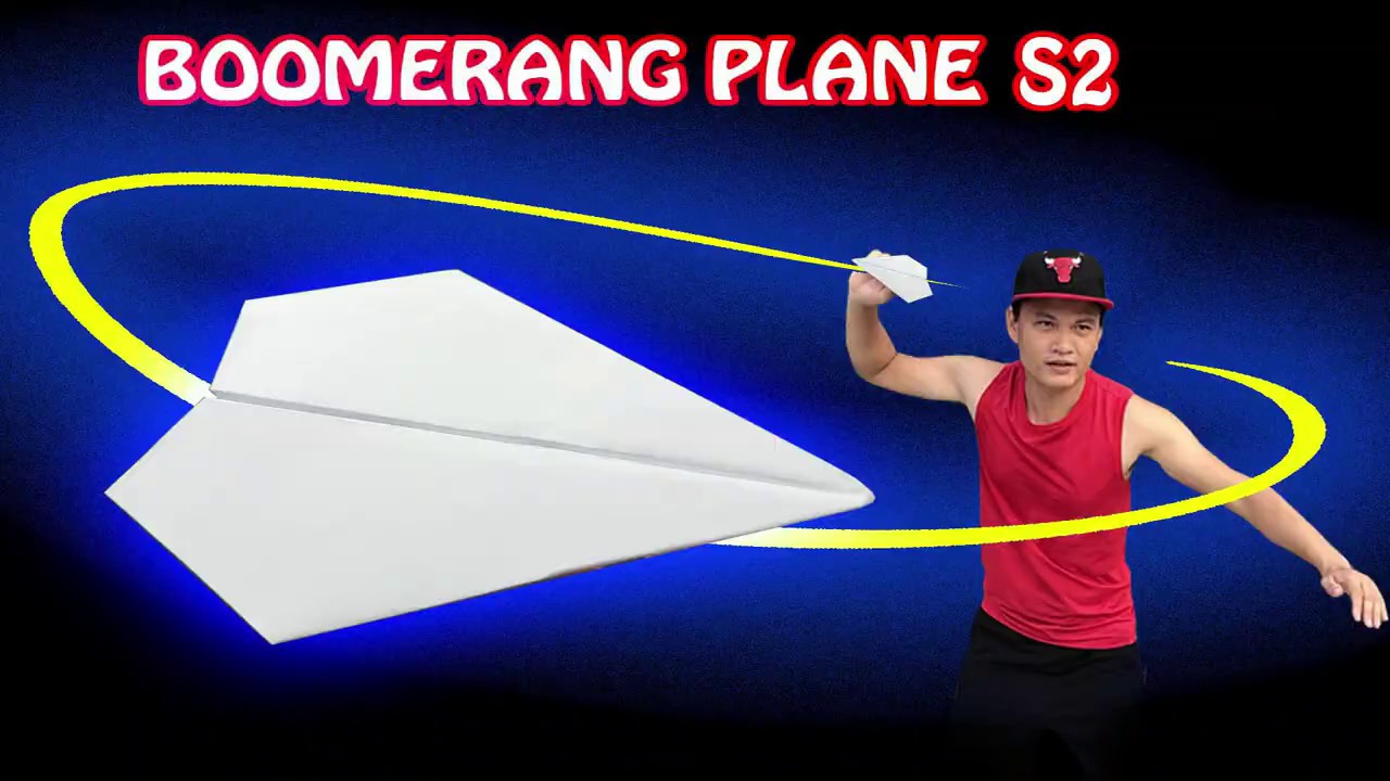 CÁCH GẤP MÁY BAY BOOMERANG VER2 | HOW TO MAKE BOOMERANG PLANE | BOOMERANG PLANE