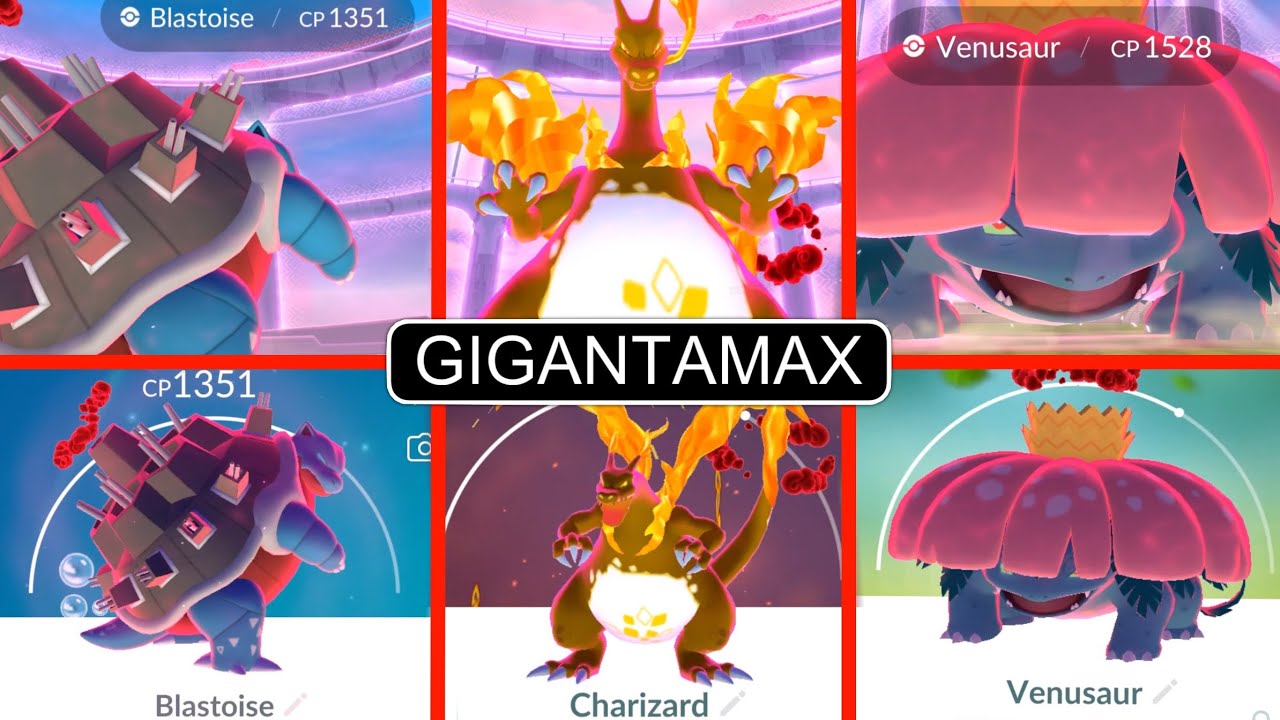I CAUGHT ALL KANTO GIGANTAMAX STARTERS - Pokemon GO MAX RAIDS.