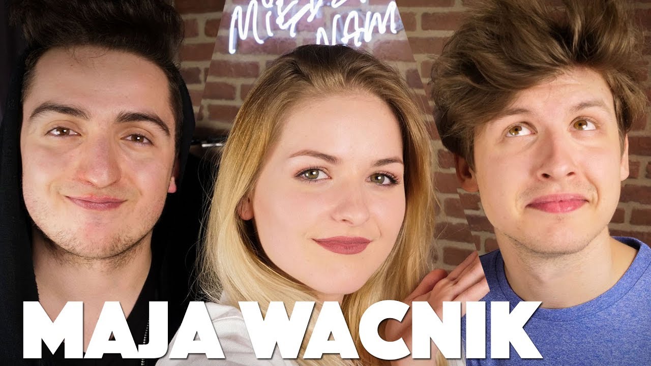 MAJA WACNIK - NIEPRZYGOTOWANA NA WYWIAD! / Chubby Bunny Challenge! | Między Nami