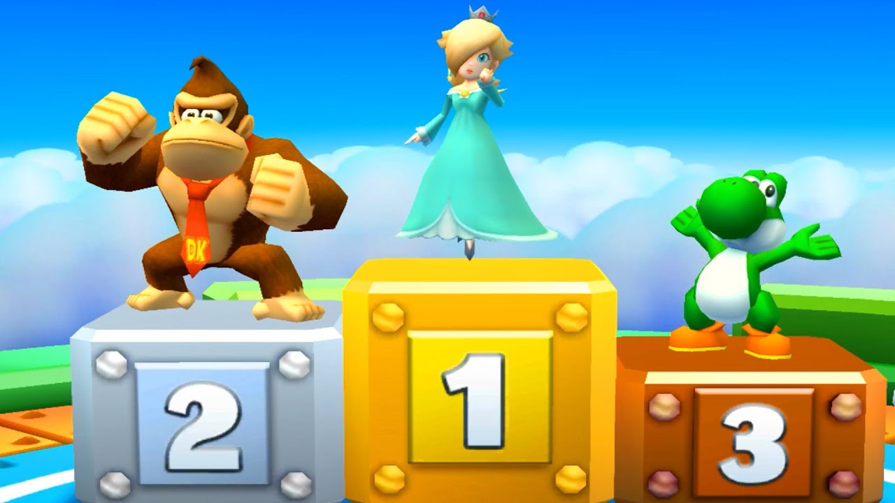 【マリオパーティスターラッシュ】ミニゲームロゼッタVsドンキーコングVsヨッシーVsワルイージ(COM最強 たつじん)