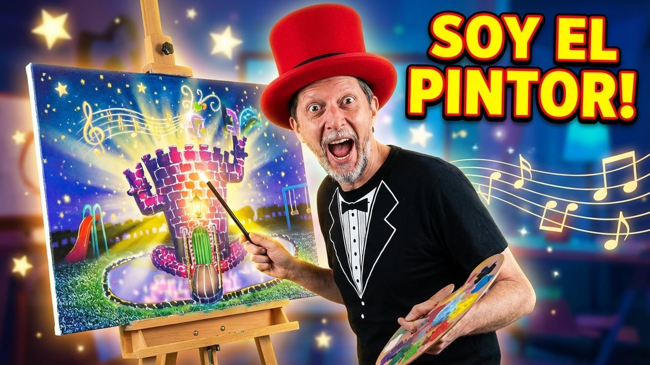 Pintamos un Mundo Mágico con Crayones y Pinceles 🖍️🎨 Música para Niños
