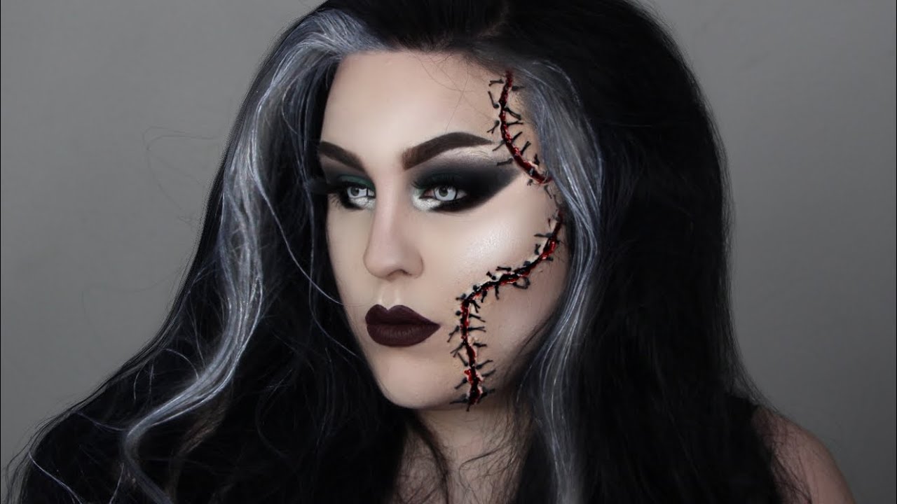 BRIDE OF FRANKENSTEIN  | EASY HALLOWEEN MAKEUP TUTORIAL